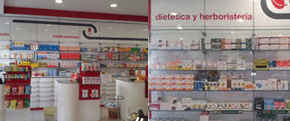 Farmacia Baeza interior de farmacia